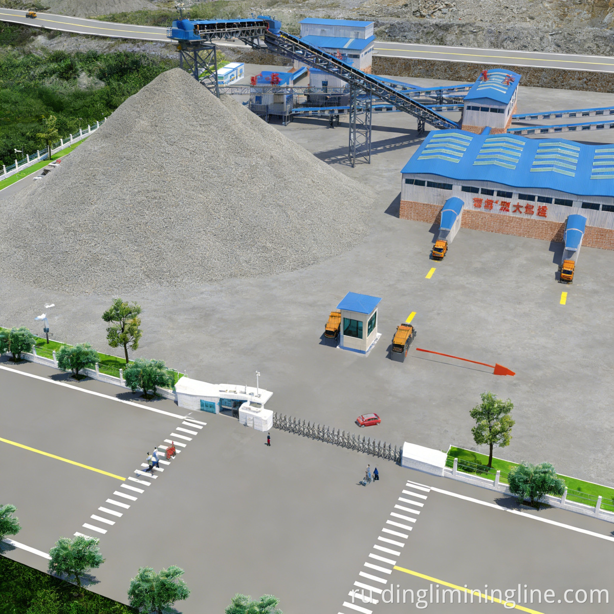 Low-Power Stone Processing Production Line